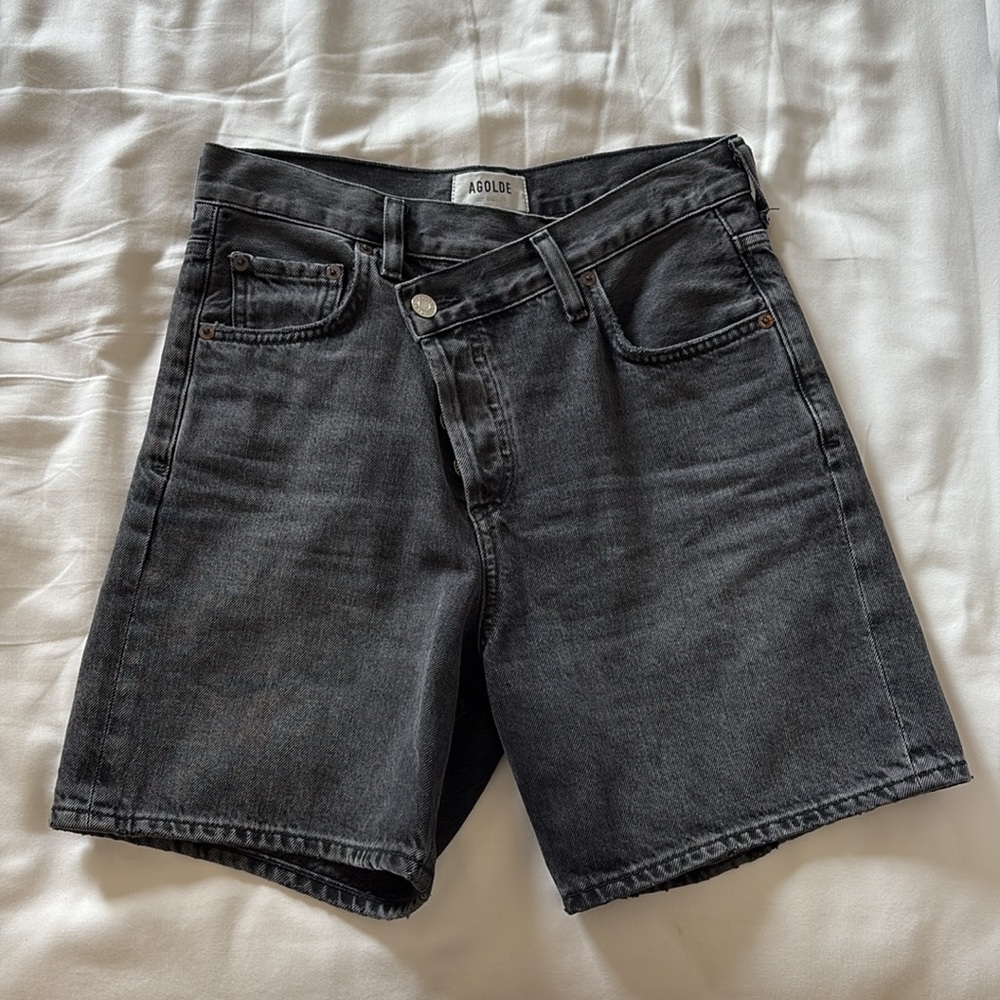 Agolde Criss Cross Shorts - Picture 2 of 5